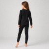 Solid Black Girls Loungewear Set | OEM Kids Sleepwear