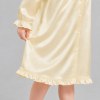 Ruffle Collar Girls Satin Nightgown | Private Label Kids Sleepwear