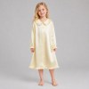 Ruffle Collar Girls Satin Nightgown | Private Label Kids Sleepwear