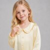 Ruffle Collar Girls Satin Nightgown | Private Label Kids Sleepwear