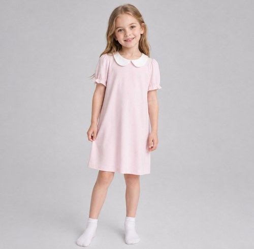 Peter Pan Collar Bamboo Girls Nightgown | OEM Kids Sleepwear