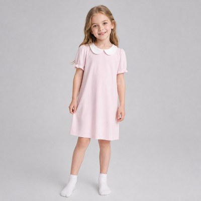 Peter Pan Collar Bamboo Girls Nightgown | OEM Kids Sleepwear