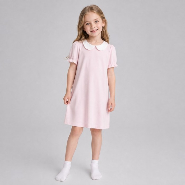 Peter Pan Collar Bamboo Girls Nightgown | OEM Kids Sleepwear