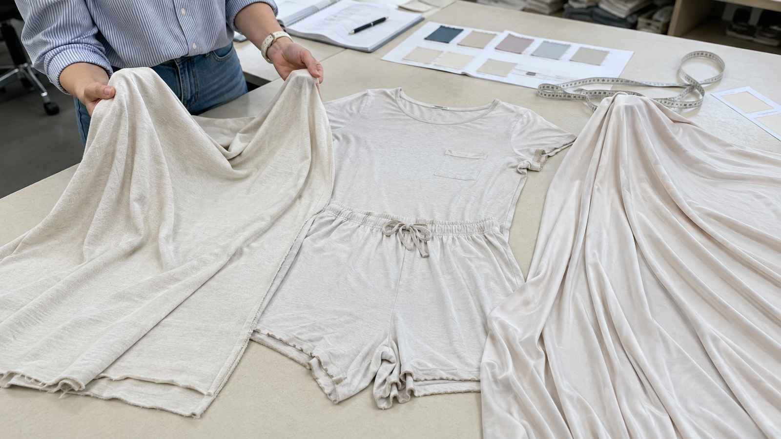 Cotton jersey and modal knit fabrics compared for custom pajama and sleepwear development