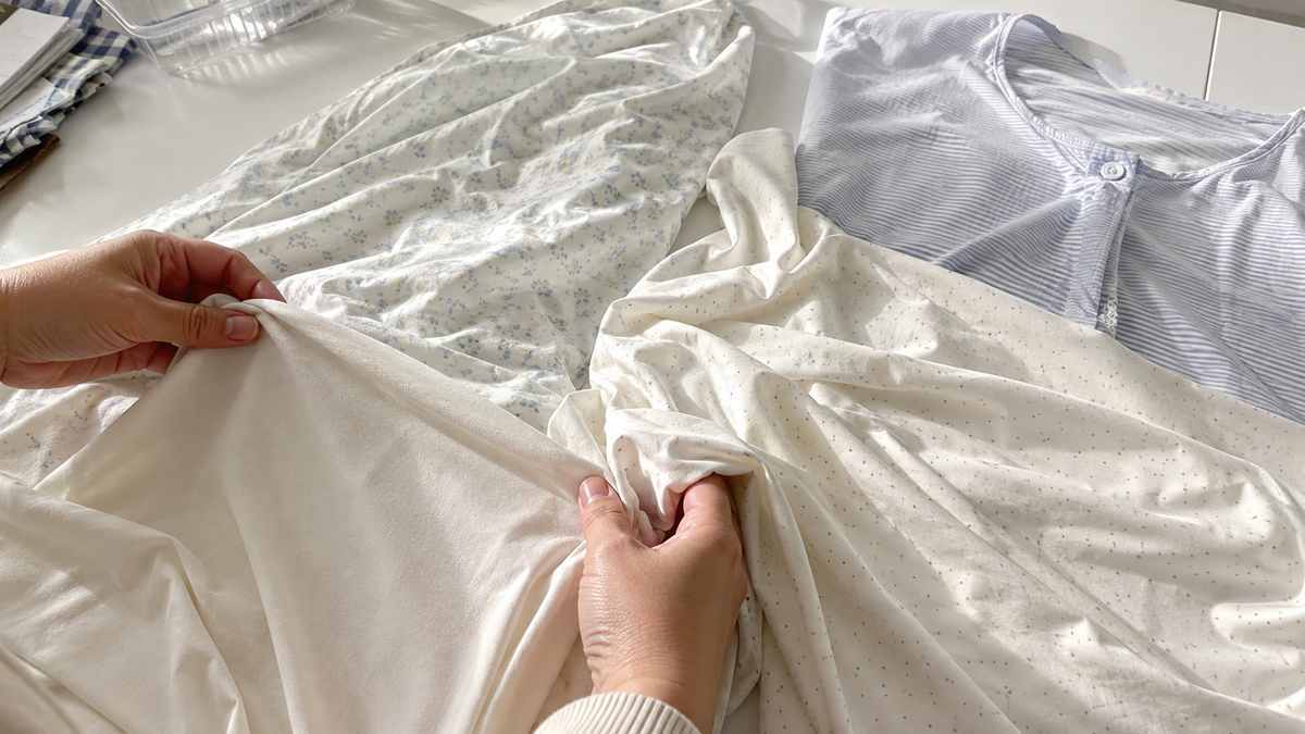 Cotton modal and viscose pajama fabrics compared for softness drape and garment development