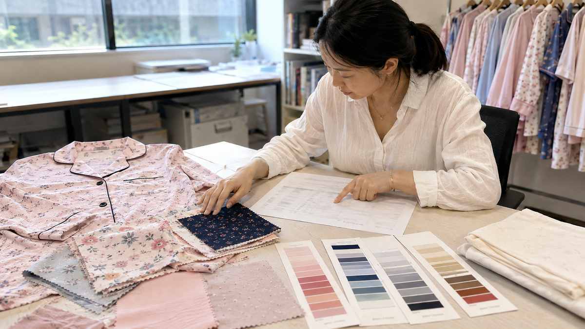 Sleepwear development requirements confirmed before starting a custom pajama sample