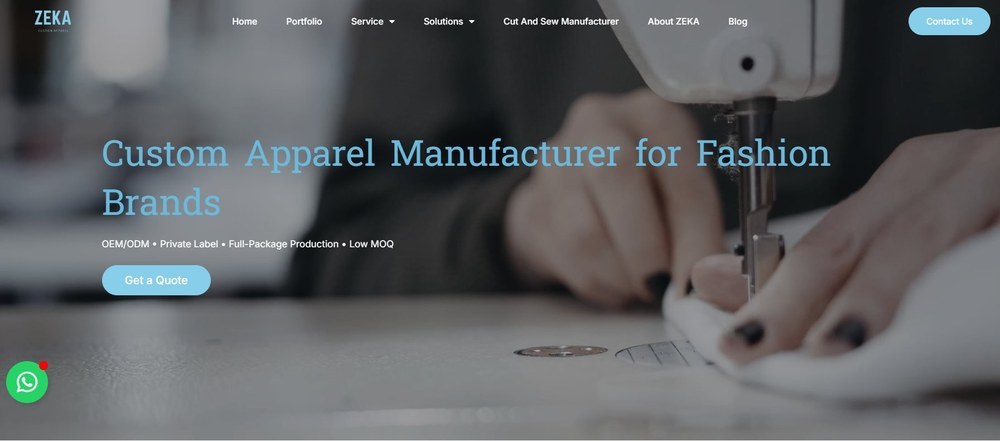 ZEKA Apparel official website - custom apparel and sleepwear manufacturer for fashion brands