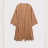 Camel 3-Piece Viscose Knit Lounge Set Supplier | Robe, Cami & Shorts Sleepwear