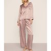Mulberry Silk Pajama Set Supplier | Notch Collar Long Sleeve Sleepwear