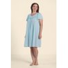 Nylon Tricot Short Nightgown Supplier | Solid Color Knee-Length Sleep Dress