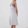 Lyocell Cotton Lace Nightdress Supplier | Grey Lace Trim Slip Dress