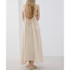 Cotton Gauze Cami Nightgown Supplier | Double Gauze Back Tie Slip Dress