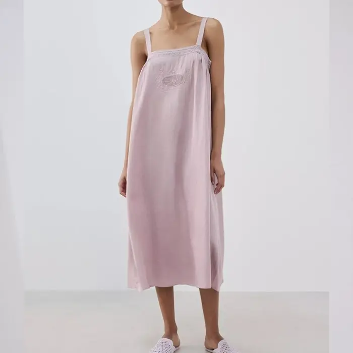 Pink Cotton Slip Nightgown