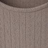 Pointelle Knit Lounge Set Supplier | Long Sleeve Taupe Loungewear