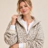 Leopard Print Half Zip Hoodie Jogger Set Supplier | Women's Loungewear Manufacturer