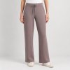 Mauve Wide Leg Drawstring Knit Pants Supplier | Women's Lounge Pants Manufacturer