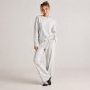 Brushed Knit Long Sleeve Lounge Set Supplier | Two Tone Women's Knit Loungewear Manufacturer