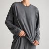 Brushed Knit Long Sleeve Lounge Set Supplier | Two Tone Women's Knit Loungewear Manufacturer