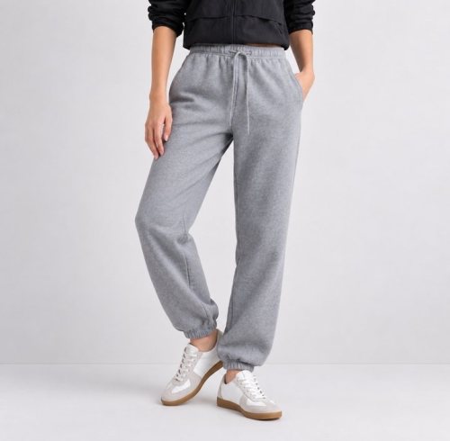 Heather Grey Jogger Sweatpants Supplier | Women's Tapered Jogger Lounge Pants Manufacturer
