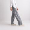 Heather Grey Straight Leg Drawstring Sweatpants Supplier | Women's Lounge Pants Manufacturer