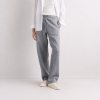 Heather Grey Straight Leg Drawstring Sweatpants Supplier | Women's Lounge Pants Manufacturer