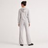 Light Grey Hoodie and Wide Leg Pants Set Supplier | Women's Hoodie Lounge Set Manufacturer