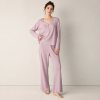 Ribbed Henley Knit Lounge Set Supplier | Two Tone Women's Rib Knit Loungewear Manufacturer