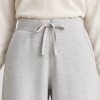 Light Grey Wide Leg Drawstring Sweatpants Supplier | Women's Lounge Pants Manufacturer
