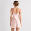 Washable Silk Satin Lace Chemise Supplier | Soft Pink Slip Nightdress