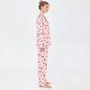 Harvest Print Pajama Set Supplier | Pink Printed Long Sleeve Sleepwear
