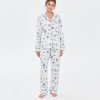 Kitchen Print Pajama Set Supplier | Blue and White Printed Sleepwear