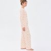 Fox Print Long Sleeve Pajama Set Supplier | Women's Boat Neck Sleepwear