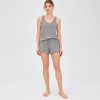 Ribbed Henley Cami and Shorts Set Supplier | Women's Knit Sleepwear
