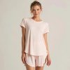 Pink Modal Crew Neck Tee and Shorts Set Supplier | Women's Lounge Homewear