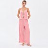 Lace Trim Cami and Wide Leg Pants Set Supplier | Women's Lounge Homewear