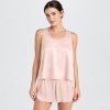 Tiered Satin Cami and Shorts Set Supplier | Women's Layered Sleepwear