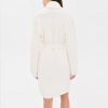 Cream Waffle Knit Robe with Shawl Collar Supplier | Private Label Spa Robe