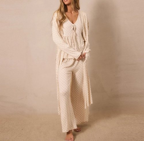 Blush Floral Modal Robe Supplier | Women's Soft Jersey Dressing Gown