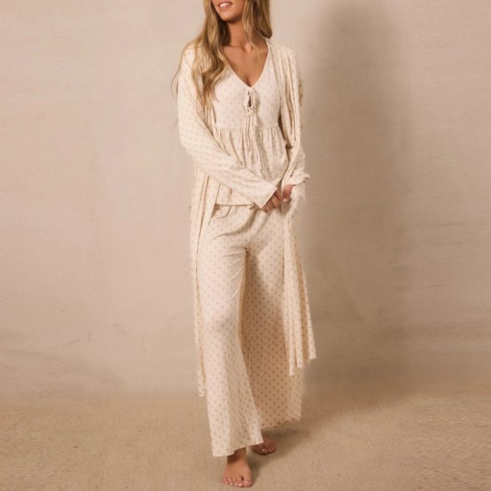 Blush Floral Modal Robe Supplier | Women's Soft Jersey Dressing Gown