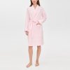 Pink Gingham Cotton Robe Supplier | Women's Poplin Dressing Gown