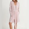 Black Jersey Cotton Robe Supplier | Women's Soft Wrap Dressing Gown