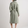 Turkish Cotton Terry Robe in Birch and Sage Supplier | Women's Spa Bathrobe