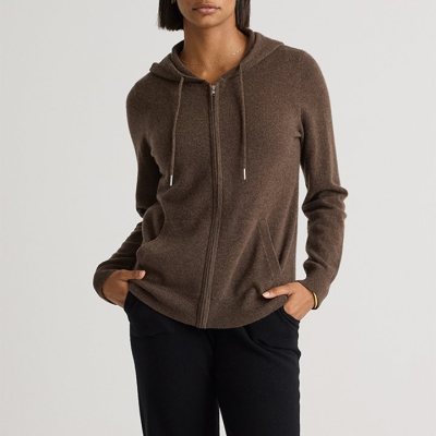 Women's Cashmere Knit Zip-Up Hoodie, Loungewear Manufacturer
