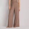 Women's Heathered Ribbed Wide Leg Lounge Pants, Loungewear Manufacturer