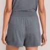 Women's Heathered Modal Smocked Waist Lounge Shorts, Loungewear Manufacturer