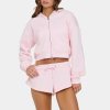 Women's Cropped Fleece Zip-Up Hoodie, Loungewear Manufacturer