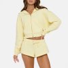 Women's Cropped Fleece Zip-Up Hoodie, Loungewear Manufacturer