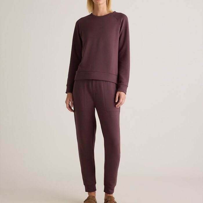 Women's Brushed Fleece Crewneck Sweatshirt, Loungewear Manufacturer