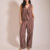 Women's Printed Cotton Tie Front Vest, Loungewear Manufacturer
