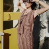 Women's Printed Cotton Tie Front Vest, Loungewear Manufacturer